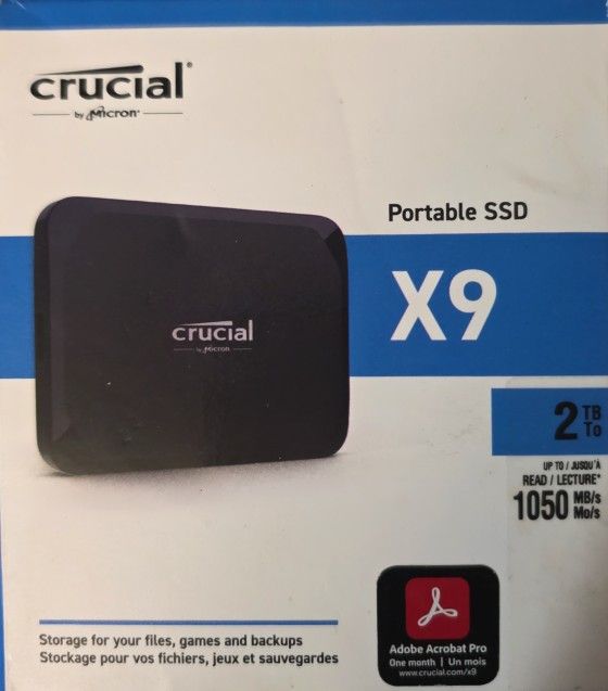 Crucial - X9 2TB External USB-C SSD