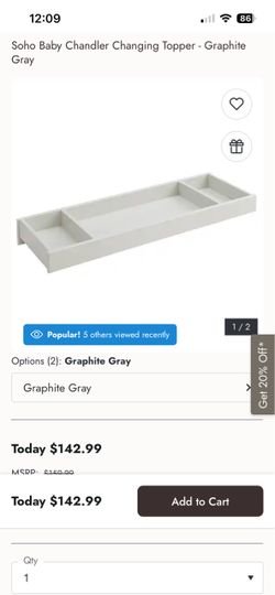Dresser-top changing table