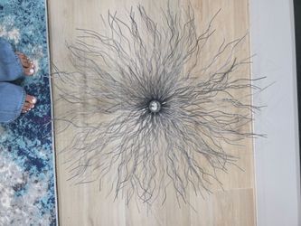Metal Sunburst Wall Art Sculpture