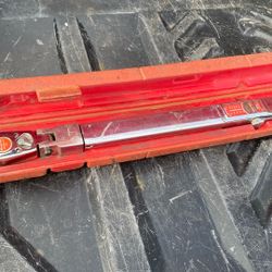 Snap on torque wrench