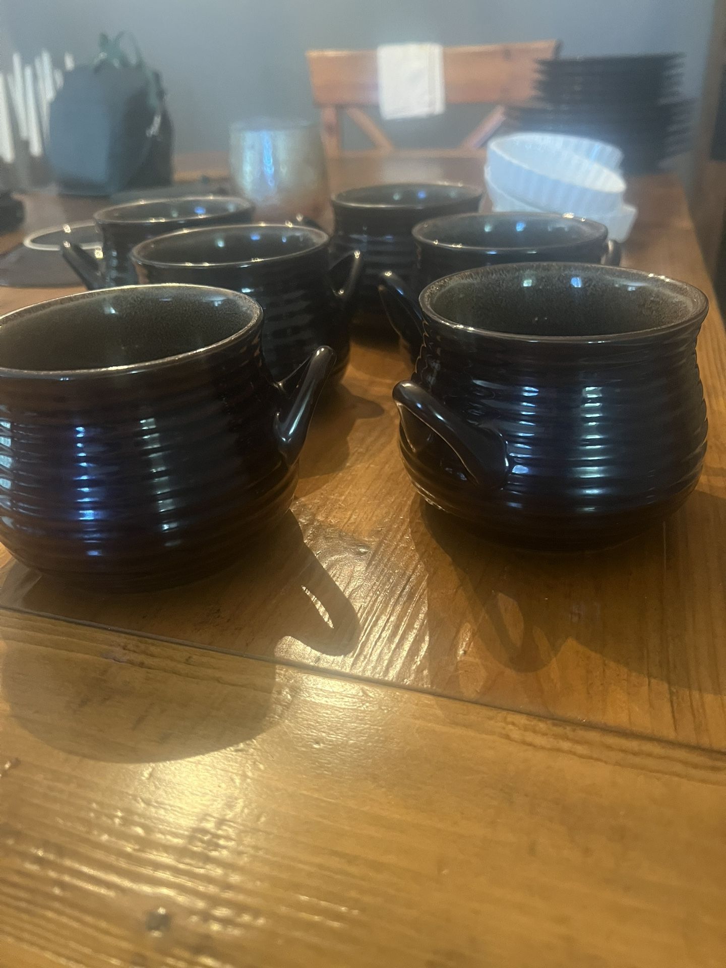 crate & Barrel 16 Ounce Soup crocks