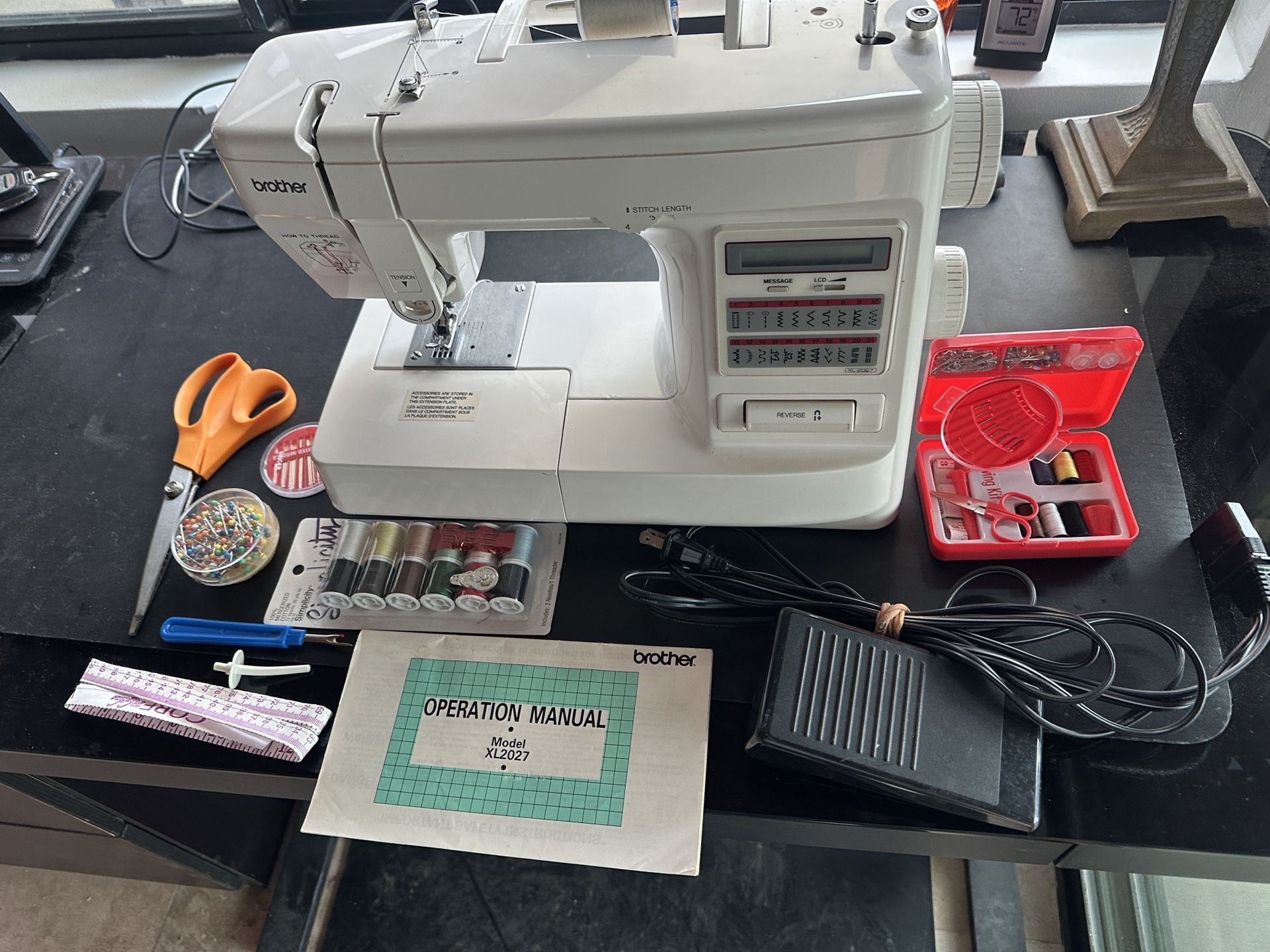 Brother LCD Sewing Machine And Accessories