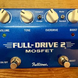 Fultone Fulldrive 2 MOSFET overdrive and boost.