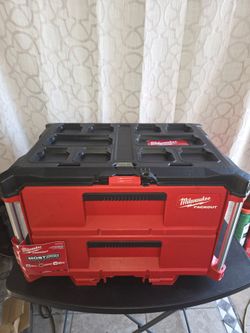 Milwaukee Packout 2-Drawer Tool Box (Missing Front Metal  Lock) (Price Is Firm )