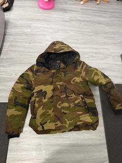Canada Goose Camo Puffer Jacket with Hood