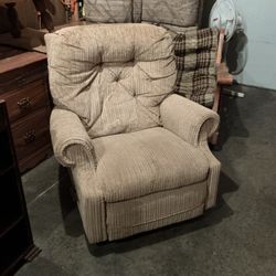 Recliner - La-Z-Boy Rocker With Comfortable Soft Corduroy Material $85