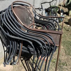 7 Metal Chairs
