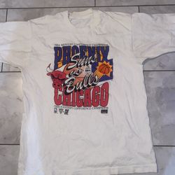 Vintage Phoenix Suns versus Chicago Bulls championship shirt