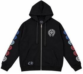 Chrome Hearts Black Zip-Up Hoodie