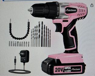 Avid PINK Powerless 20V Cordless Drill Set