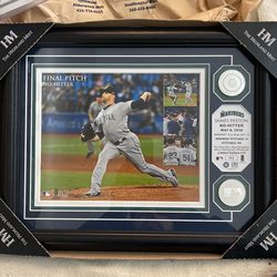 Mariners No Hitter Coin plaque