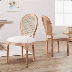 $99!! ✨ Brand New Ophelia & Co. Atai Cane Dining Chairs –Fully Assembled- Set of 2 ✨