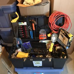 Tool Box With Various Of Tools