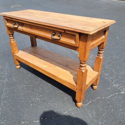 Vintage Rustic Solid Wood Console Table 