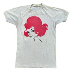 Vintage 70s Miss Redhead Redheads Matches Shirt RARE 14x23in Australia