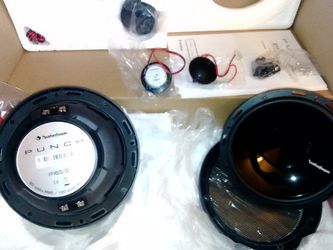 Brand New Rockford fosgate punch P165-SI 6.5" 2-Ways Component W/ Internal Crossover/ Tweeter Size: 1" 4 Ohms 60 Watts RMS Power 120 Watts Peak Power 