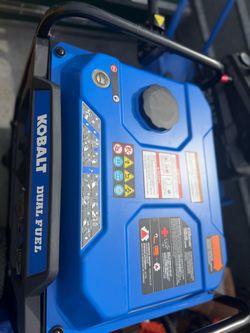 Kobalt Dual Fuel Generator Gas/LP