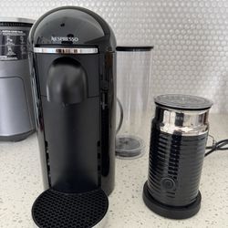 Nespresso VertuoPlus Deluxe Coffee & Espresso Machine + Milk Frother