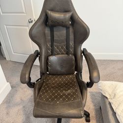 Dowinx Gaming Chair (brown) - With Massage Lumbar Support