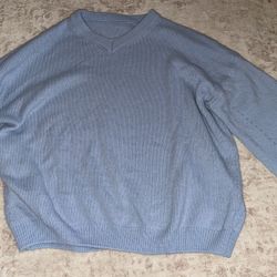 Blue oversized sweater