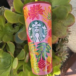 Starbucks Mexico Tropical Floral Tumbler