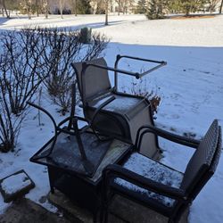 Garden Chairs, Tables And Umbrella