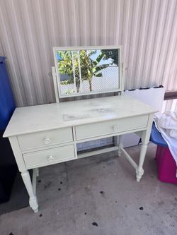 Wood vanity