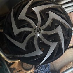 22 Inch Rims Took Off Charger