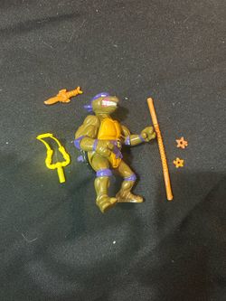 1990 TMNT Storage Shell Donatello + Accessories
