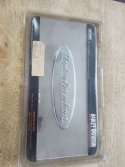 Harley davison, chrome license plate, never use brand new in the package