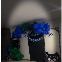 Happy Birthday Banner And Controller Stand For Sale
