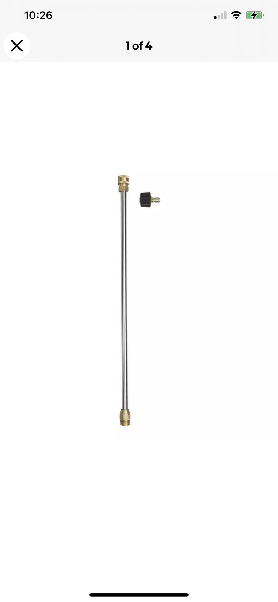 36 in. Wand 1/4 inch QC Coupler for Gas Electric Pressure Washer up to 4,500-PSI