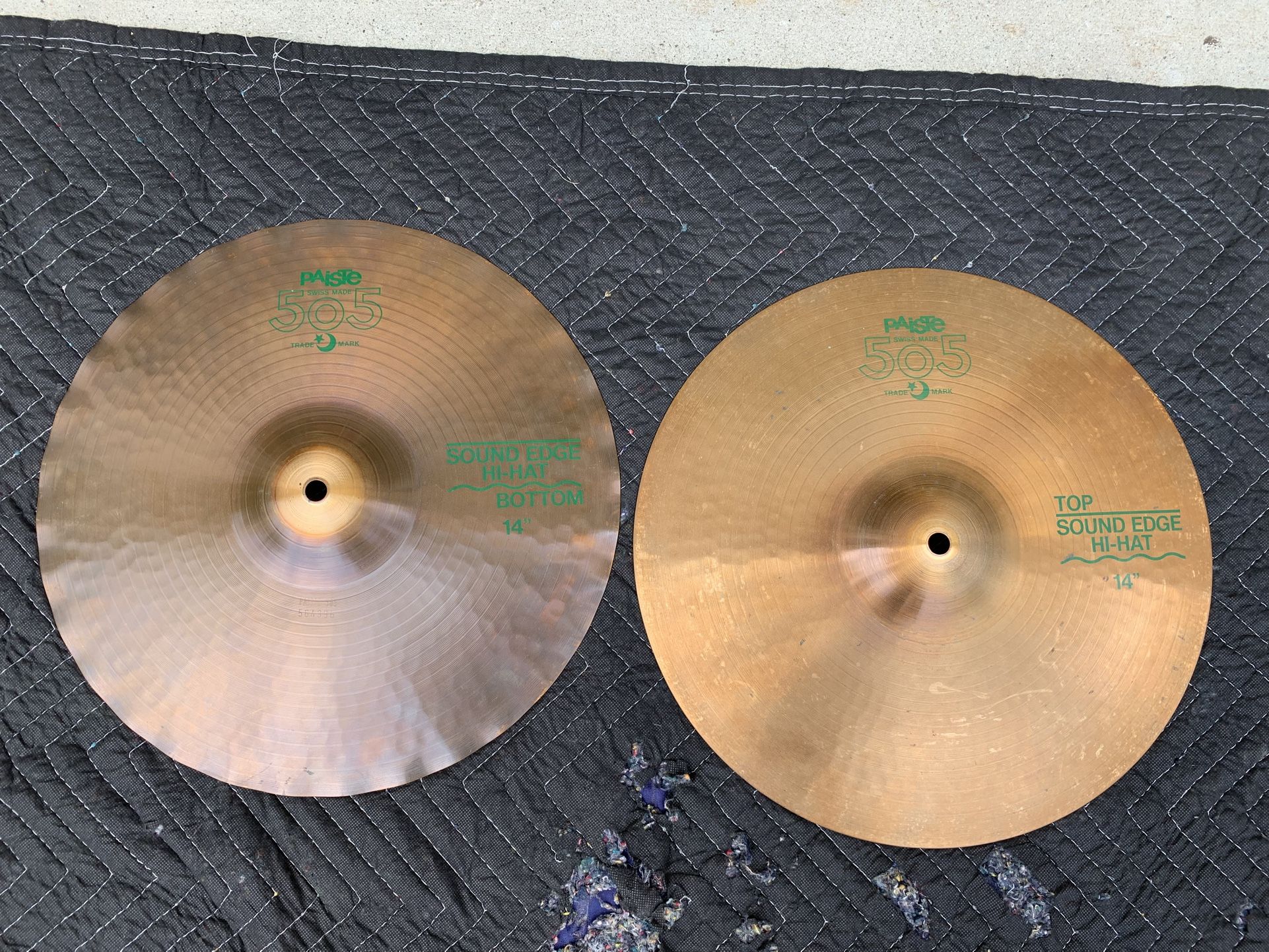 Paiste 505 Series Soundedge HI HAT Drum Cymbals