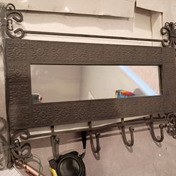 Coat Rack With Mirror 