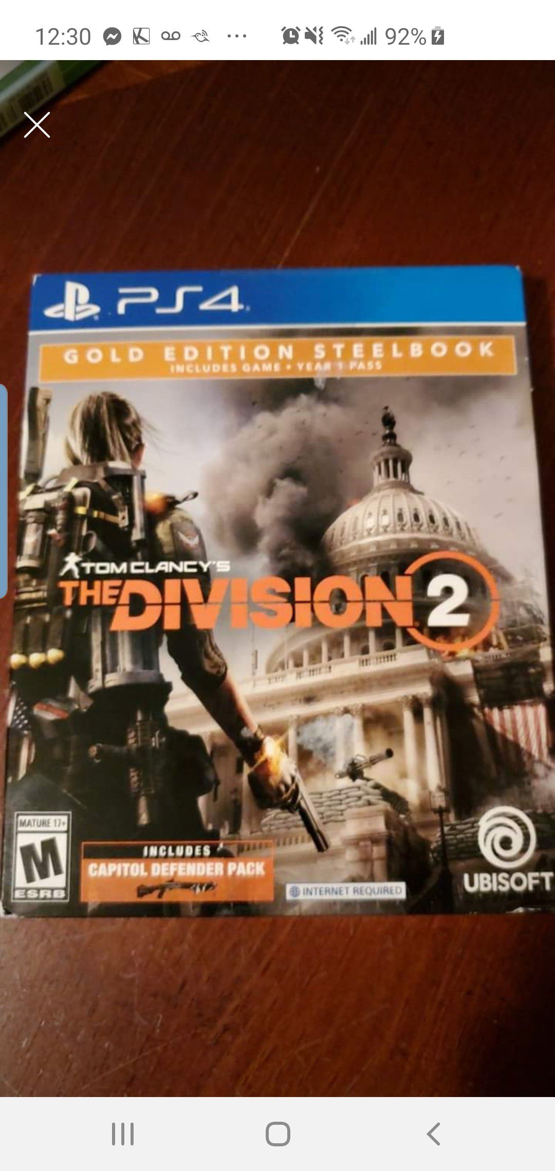 New Ps4 Gold Edition Steelbook Tom Clancy's