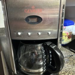 Gevalia 12 Cups Coffee Maker Stainless And Black.