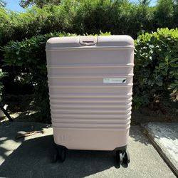 Beis Atlas Pink Carry On Luggage
