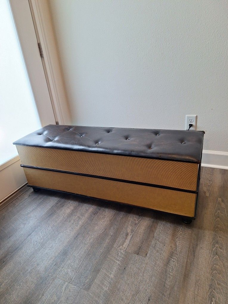 Faux Leather Storage Bins