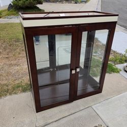 Free Sofa And Glass Cabinet