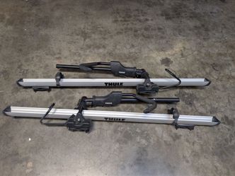 Thule Sidearm 594XT Roof Bike Racks (Pair) – Used Once, Locks & Keys