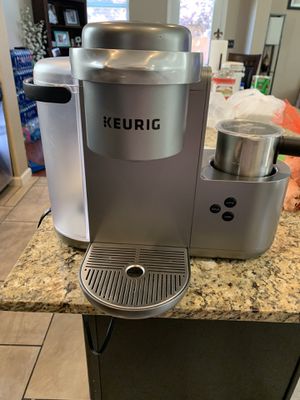 Photo Keurig K-Cafe Special Edition Coffee Maker, Single Serve K-Cup Pod Coffee, Latte and Cappuccino Maker, Nickel