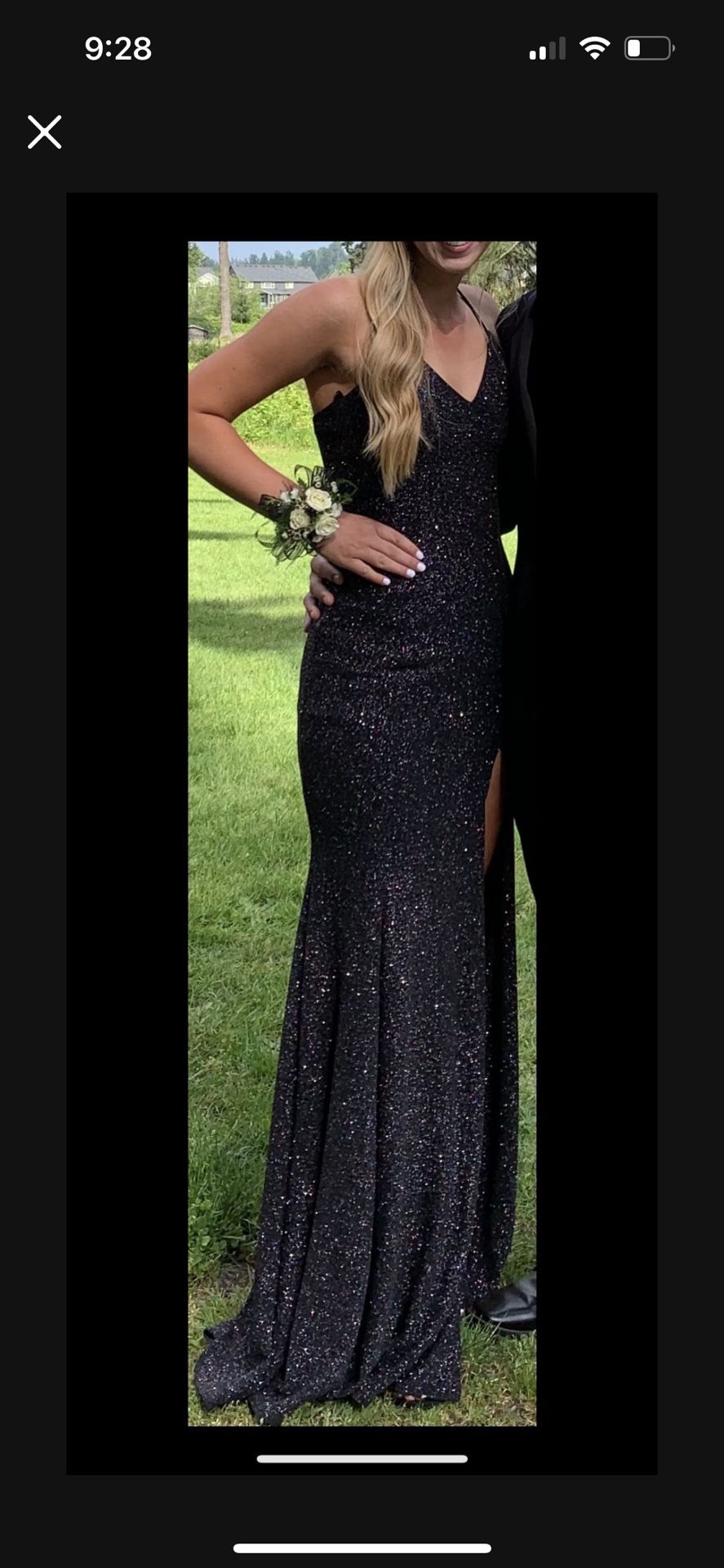 Black Size Medium Formal Dress