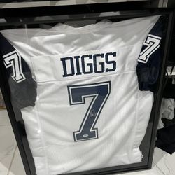 Trevon Diggs Signed Dallas Cowboys Pro Cut Football Jersey