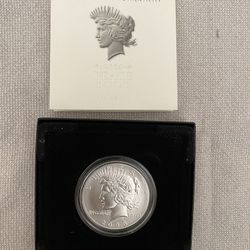 Coin 2023 Silver Peace Dollar. Beautiful Coin 