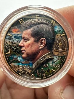 2025 Kennedy Half Dollar Colorized Coin