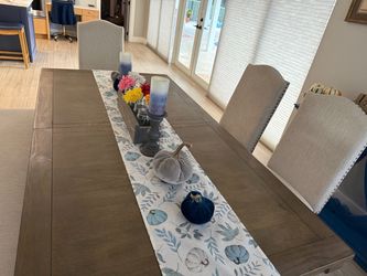 Large Rectangular Wood Dining Table
