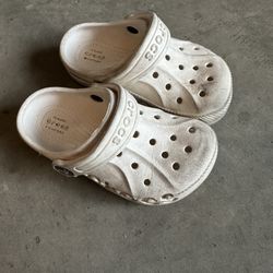 White Toddler Kid Crocs 9