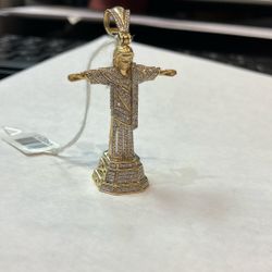 10k Yellow Gold Pendant #109321-1 MJ