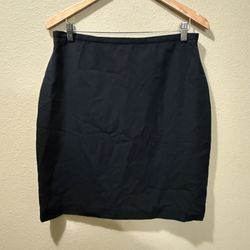 Women’s Size 14 John Paul Richard Black Knee Length Uniform Skirt