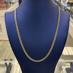 Chain Cubanlink 5 Mm By 22 Inch 10k Solid 